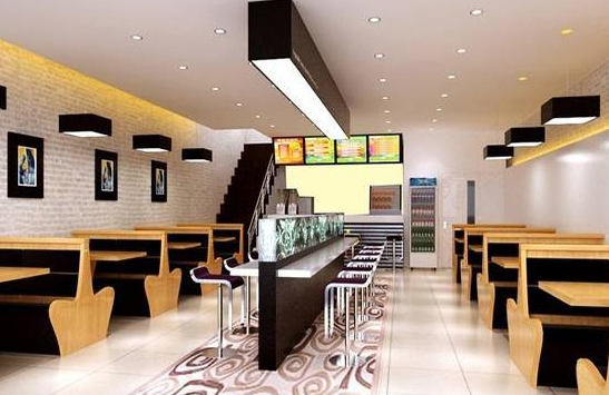 長沙小型餐館飯店放大空間延伸的餐飲店面裝飾設計你了解嗎？